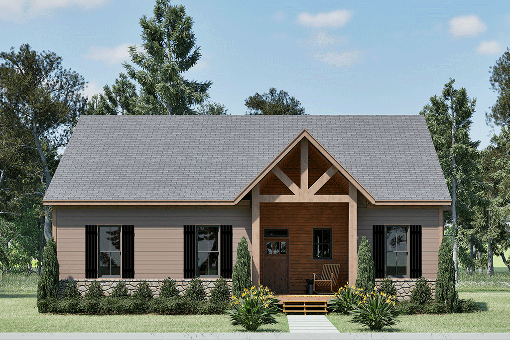 Juniper floorplan elevation — Hornet Homes